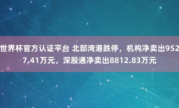 世界杯官方認證平臺 北部灣港跌停，機構凈賣出9527.41萬元，深股通凈賣出8812.83萬元